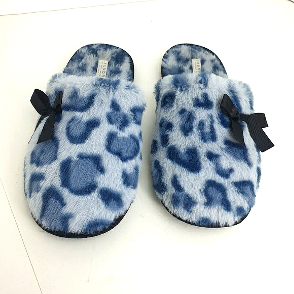 Laundry by Shelli Segal slipper furry cheetah print  detail slip-on cozy   9